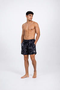 Pantaloneta Surf Grafiti Negra