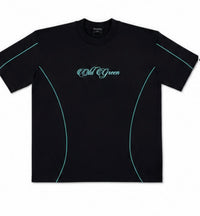 Camiseta Cursiva Lineas Verde