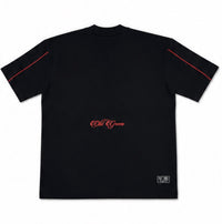 Camiseta Cursiva Lineas Rojas