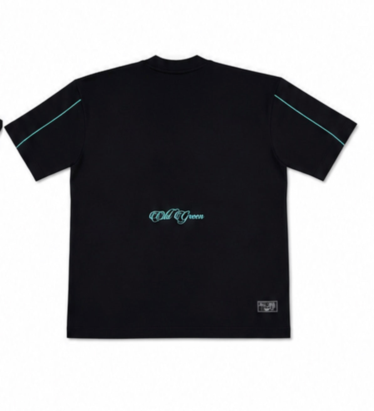 Camiseta Cursiva Lineas Verde