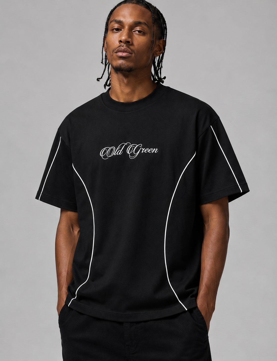 Camiseta Cursiva Lineas