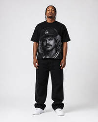 Camiseta Negra estampada