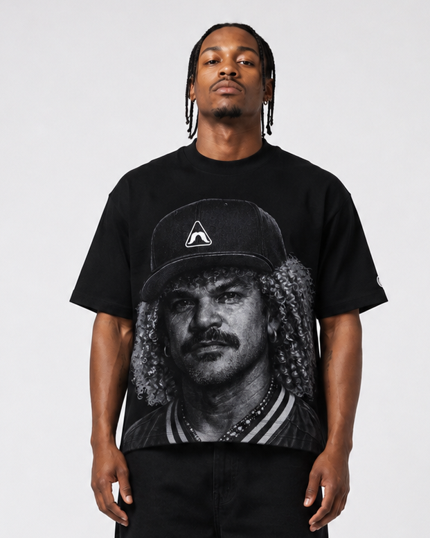 Camiseta Negra estampada