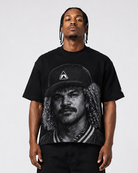 Camiseta Negra estampada