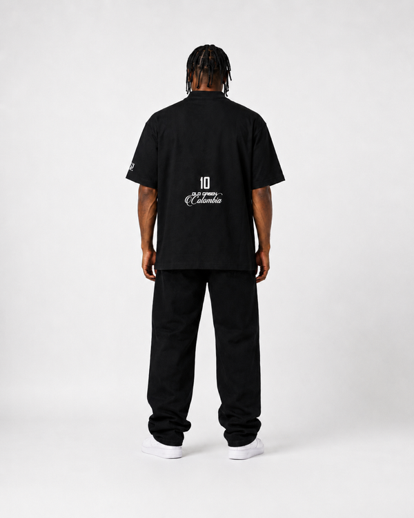 Camiseta Negra estampada