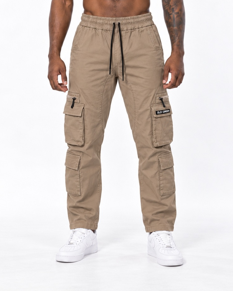 Cargo Bota Recta Kaki