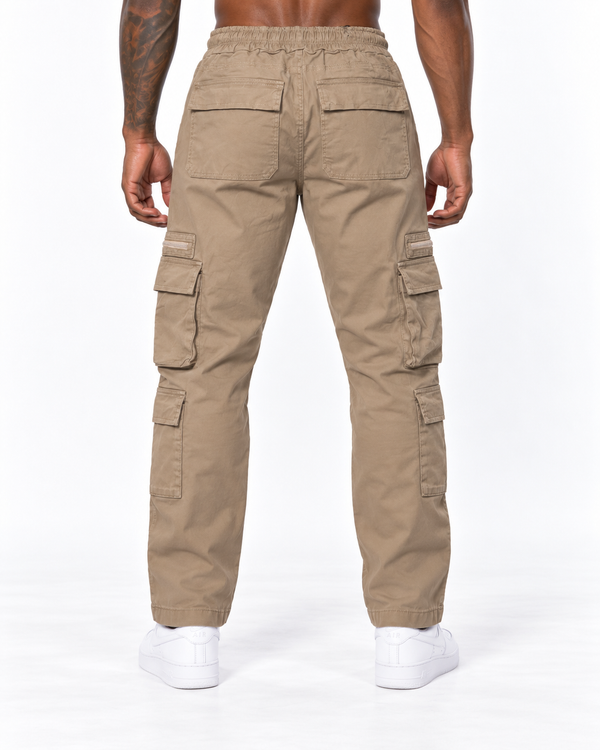 Cargo Bota Recta Kaki