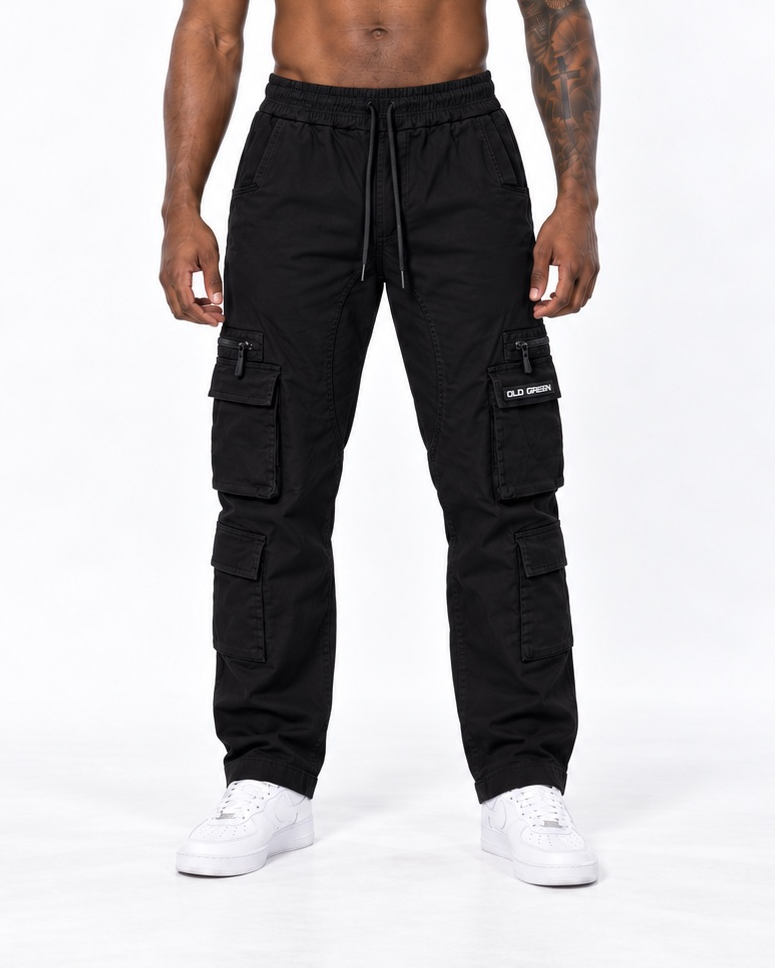 Cargo Bota Recta Negro