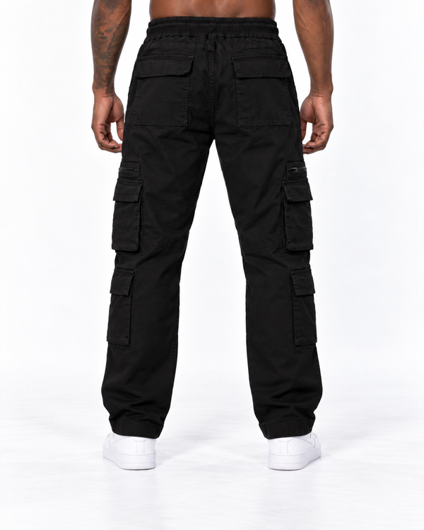 Cargo Bota Recta Negro
