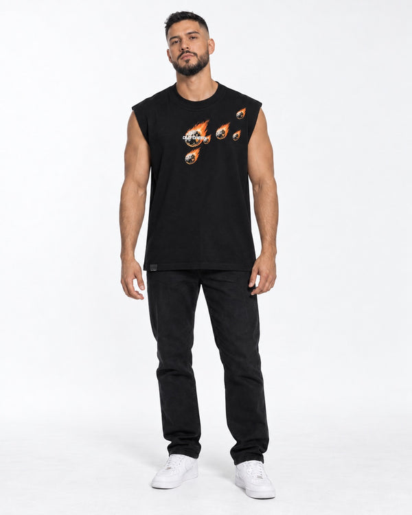 Tank Top Meteoritos Negra