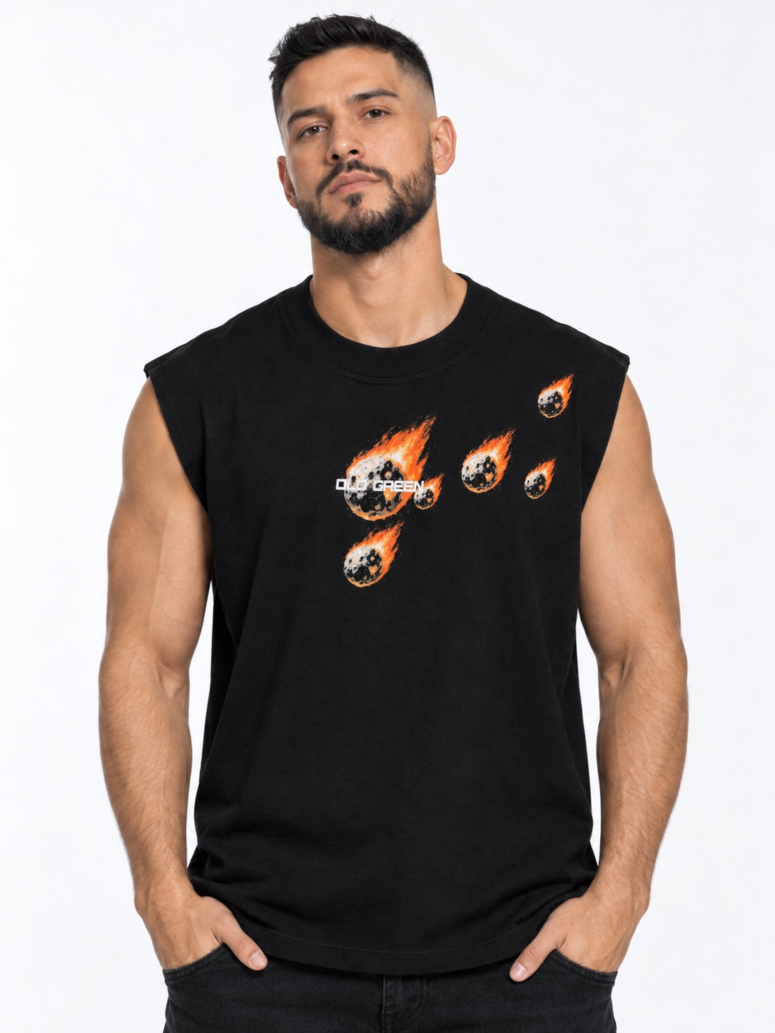 Tank Top Meteoritos Negra