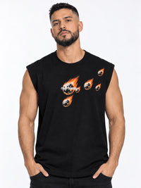 Tank Top Meteoritos Negra