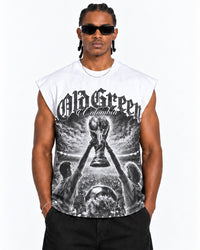 Tank Top Blanco Estampado