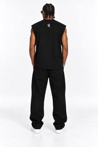 Tank Top Negro Estampado