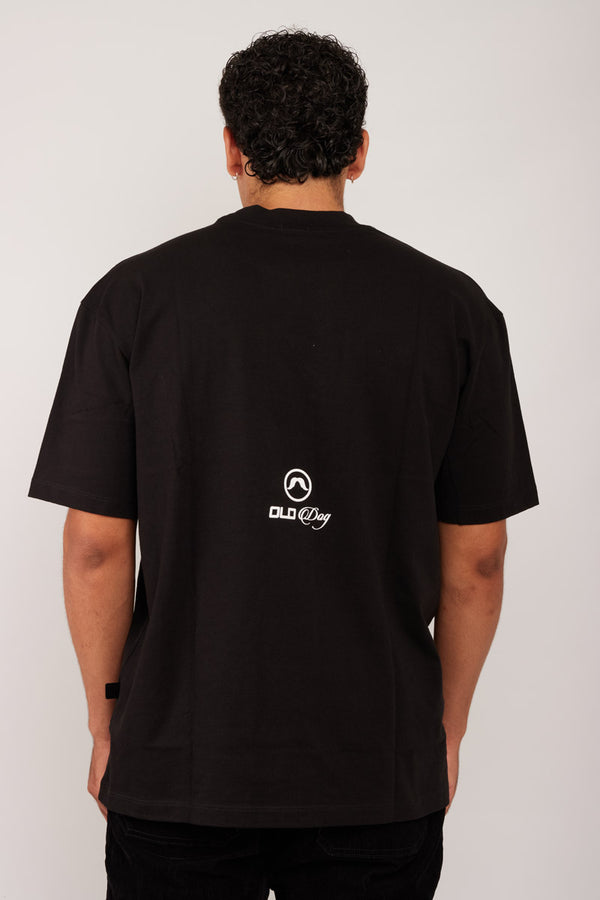 Camiseta Dog Negra/Azul
